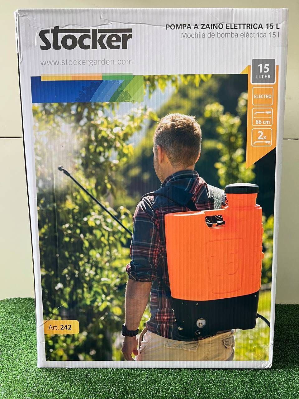 Pompa a Spalla Elettrica Stocker 15 L